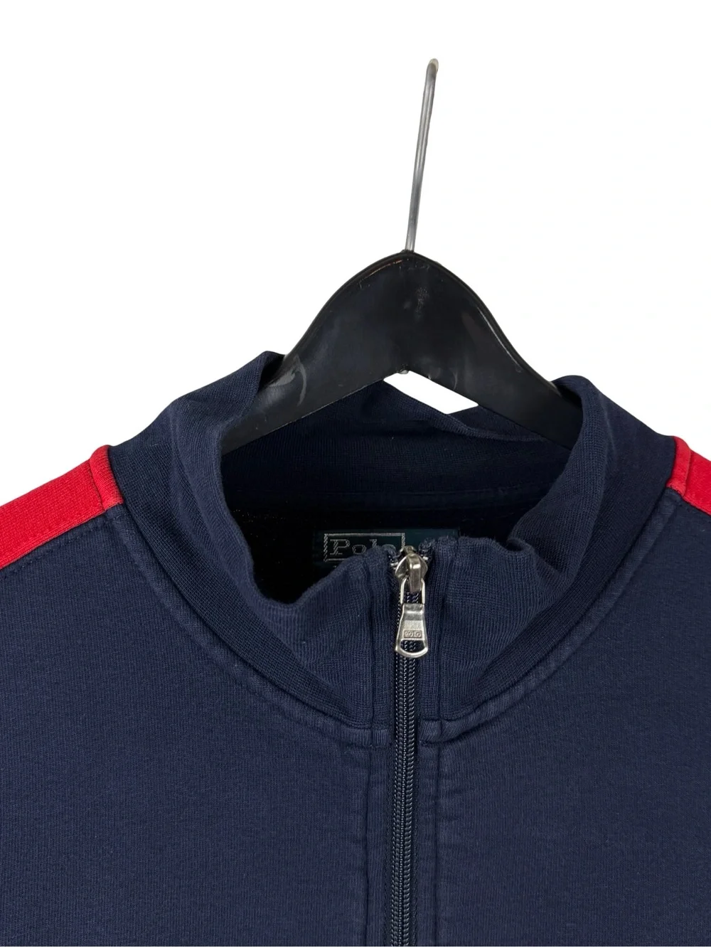 Vintage 2000s Polo Ralph Lauren Blue Red Full Zip Track Style Jacket Size L